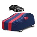 Car Cover Compatible with Accord (Model-2011-2021) with Mirror Pocket, Water Resistant, Triple Stitched, Accord Car Cover- Navy-Red