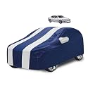 Car Cover Compatible with Accord (Model-2021-Till Date) with Mirror Pocket, Water Resistant, Triple Stitched, Accord Car Cover- Navy-White