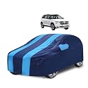 Car Cover Compatible with Alcazar with Mirror Pocket, Water Resistant, Triple Stitched, Alcazar Car Cover- Navy-Blue