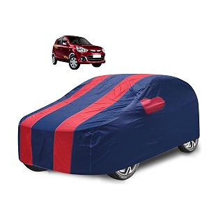 car cover compatible with alto k10 with mirror pocket water resistant triple stitched alto k10 car cover- navy-red