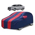 Car Cover Compatible with Amaze (Model-2024-Till Date) with Mirror Pocket, Water Resistant, Triple Stitched, Amaze Car Cover- Navy-Red