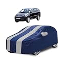 Car Cover Compatible with Aria with Mirror Pocket, Water Resistant, Triple Stitched, Aria Car Cover- Navy Silver