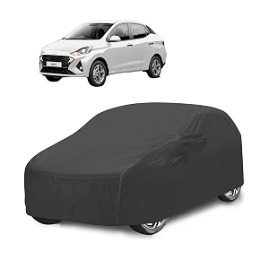 car cover compatible with aura with mirror pocket water resistant triple stitched aura car cover- grey