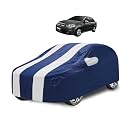Car Cover Compatible with Aveo with Mirror Pocket, Water Resistant, Triple Stitched, Aveo Car Cover- Navy-White