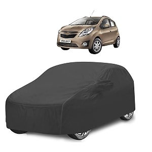 car cover compatible with beat with mirror pocket water resistant triple stitched beat car cover- grey