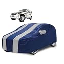 Car Cover Compatible with Bolero with Mirror Pocket, Water Resistant, Triple Stitched, Bolero Car Cover- Navy Silver