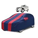 Car Cover Compatible with Bolero with Mirror Pocket, Water Resistant, Triple Stitched, Bolero Car Cover- Navy-Red