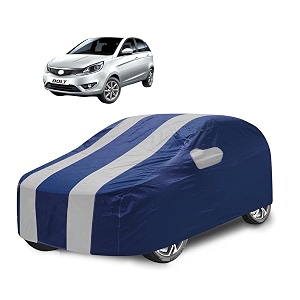 car cover compatible with bolt with mirror pocket water resistant triple stitched bolt car cover- navy silver