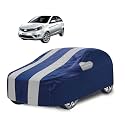 Car Cover Compatible with Bolt with Mirror Pocket, Water Resistant, Triple Stitched, Bolt Car Cover- Navy Silver