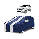 Car Cover Compatible with Bolt with Mirror Pocket, Water Resistant, Triple Stitched, Bolt Car Cover- Navy-White