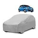 Car Cover Compatible with Brio with Mirror Pocket, Water Resistant, Triple Stitched, Brio Car Cover- Plain Silver