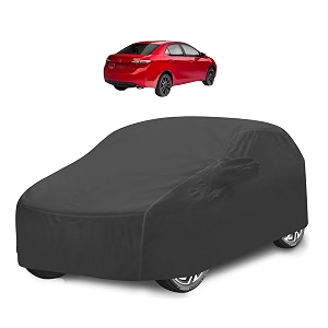 car cover compatible with corolla model -2017-till date with mirror pocket water resistant triple stitched corolla car cover- grey