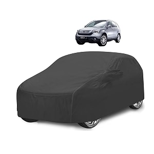 car cover compatible with cr-v with mirror pocket water resistant triple stitched cr-v car cover- grey