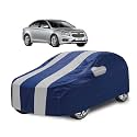 Car Cover Compatible with Cruze with Mirror Pocket, Water Resistant, Triple Stitched, Cruze Car Cover- Navy Silver