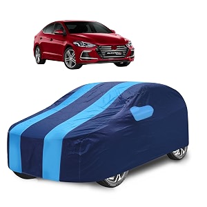 car cover compatible with elantra new with mirror pocket water resistant triple stitched elantra car cover- navy-blue