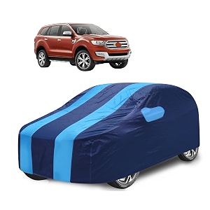 car cover compatible with endeavour model -2019-till date with mirror pocket water resistant triple stitched endeavour car cover- navy-blue