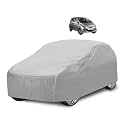 Car Cover Compatible with Eon with Mirror Pocket, Water Resistant, Triple Stitched, Eon Car Cover- Plain Silver