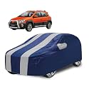 Car Cover Compatible with Etios Cross with Mirror Pocket, Water Resistant, Triple Stitched, Etios Cross Car Cover- Navy Silver