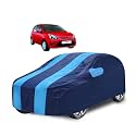Car Cover Compatible with Figo with Mirror Pocket, Water Resistant, Triple Stitched, Figo Car Cover- Navy-Blue