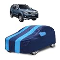 Car Cover Compatible with Fortuner with Mirror Pocket, Water Resistant, Triple Stitched, Fortuner Car Cover- Navy-Blue