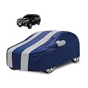 Car Cover Compatible with Gloster with Mirror Pocket, Water Resistant, Triple Stitched, Gloster Car Cover- Navy Silver
