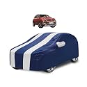 Car Cover Compatible with Hector Plus with Mirror Pocket, Water Resistant, Triple Stitched, Hector Plus Car Cover- Navy-White