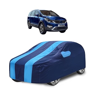 car cover compatible with hexa with mirror pocket water resistant triple stitched hexa car cover- navy-blue