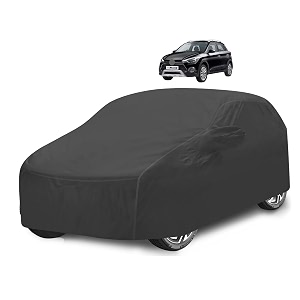 car cover compatible with i20 active with mirror pocket water resistant triple stitched i20 car cover- grey