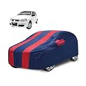 Car Cover Compatible with Indica with Mirror Pocket, Water Resistant, Triple Stitched, Indica Car Cover- Navy-Red