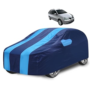 car cover compatible with indico marina with mirror pocket water resistant triple stitched marina car cover- navy-blue