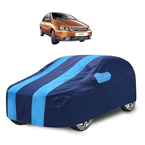 car cover compatible with indigo cs with mirror pocket water resistant triple stitched indigo cs car cover- navy-blue