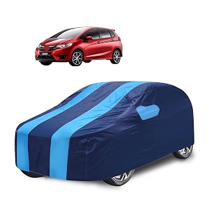 car cover compatible with jazz new with mirror pocket water resistant triple stitched jazz car cover- navy-blue