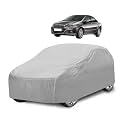 Car Cover Compatible with Linea with Mirror Pocket, Water Resistant, Triple Stitched, Linea Car Cover- Plain Silver