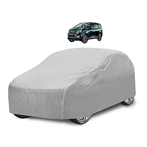 car cover compatible with marazzo with mirror pocket water resistant triple stitched marazzo car cover- plain silver