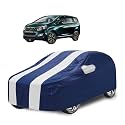 Car Cover Compatible with Marazzo with Mirror Pocket, Water Resistant, Triple Stitched, Marazzo Car Cover- Navy-White