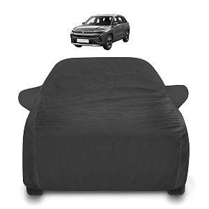 car cover compatible with maruti victoris with mirror pocket water resistant victoris car cover- grey