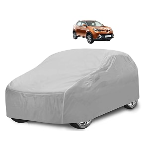 car cover compatible with mg gs with mirror pocket water resistant triple stitched mg gs car cover- plain silver