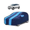 Car Cover Compatible with Nexon Ev with Mirror Pocket, Water Resistant, Triple Stitched, Nexon Car Cover- Navy-Blue