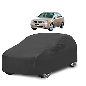 car cover compatible with optra with mirror pocket water resistant triple stitched optra car cover- grey