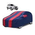Car Cover Compatible with Pajero with Mirror Pocket, Water Resistant, Triple Stitched, Pajero Car Cover- Navy-Red