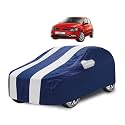 Car Cover Compatible with Polo Gt with Mirror Pocket, Water Resistant, Triple Stitched, Polo Gt Car Cover- Navy-White