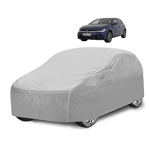 car cover compatible with polo new with mirror pocket water resistant triple stitched polo car cover- plain silver