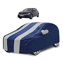 Car Cover Compatible with Polo New with Mirror Pocket, Water Resistant, Triple Stitched, Polo Car Cover- Navy Silver
