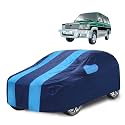 Car Cover Compatible with Qualis with Mirror Pocket, Water Resistant, Triple Stitched, Qualis Car Cover- Navy-Blue