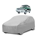 Car Cover Compatible with Qualis with Mirror Pocket, Water Resistant, Triple Stitched, Qualis Car Cover- Plain Silver