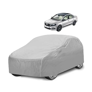 car cover compatible with rapid with mirror pocket water resistant triple stitched rapid car cover- plain silver