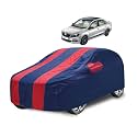 Car Cover Compatible with Rapid with Mirror Pocket, Water Resistant, Triple Stitched, Rapid Car Cover- Navy-Red