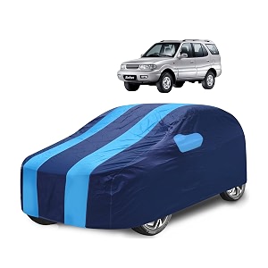 car cover compatible with safari dicor with mirror pocket water resistant triple stitched safari dicor car cover- navy-blue