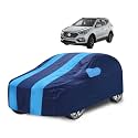 Car Cover Compatible with Santafe with Mirror Pocket, Water Resistant, Triple Stitched, Santafe Car Cover- Navy-Blue