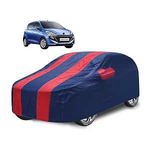 car cover compatible with santro model -2019-till date with mirror pocket water resistant triple stitched santro car cover- navy-red
